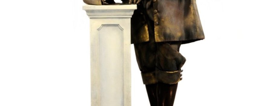 John Adams Living Statue